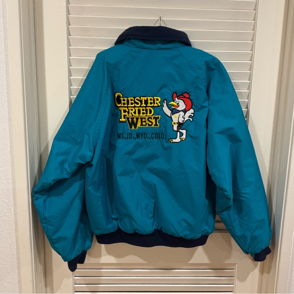 Chester Fried West blue bomber jacket